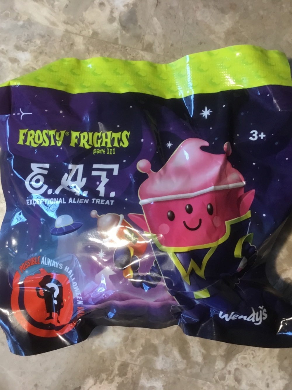 Frosty Frights E.A.T. (Exceptional Alien Treat) Wendy’s Kids Halloween Nice!